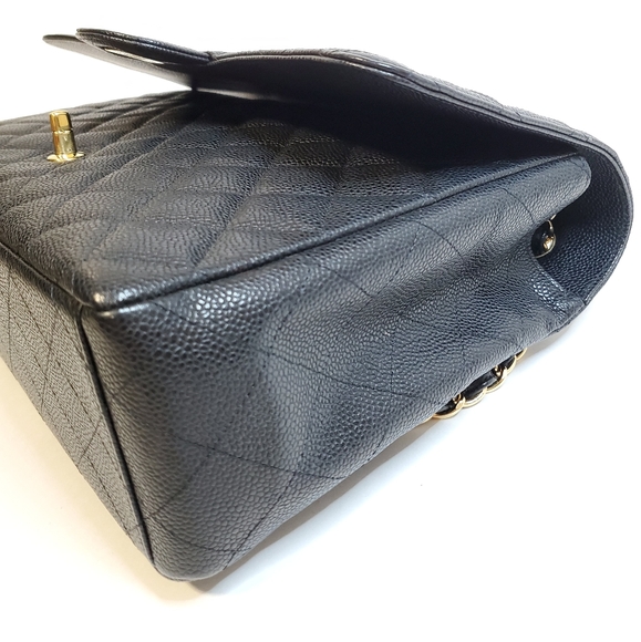 Chanel Maxi Single Flap Caviar Ghw - Picture 10 of 12